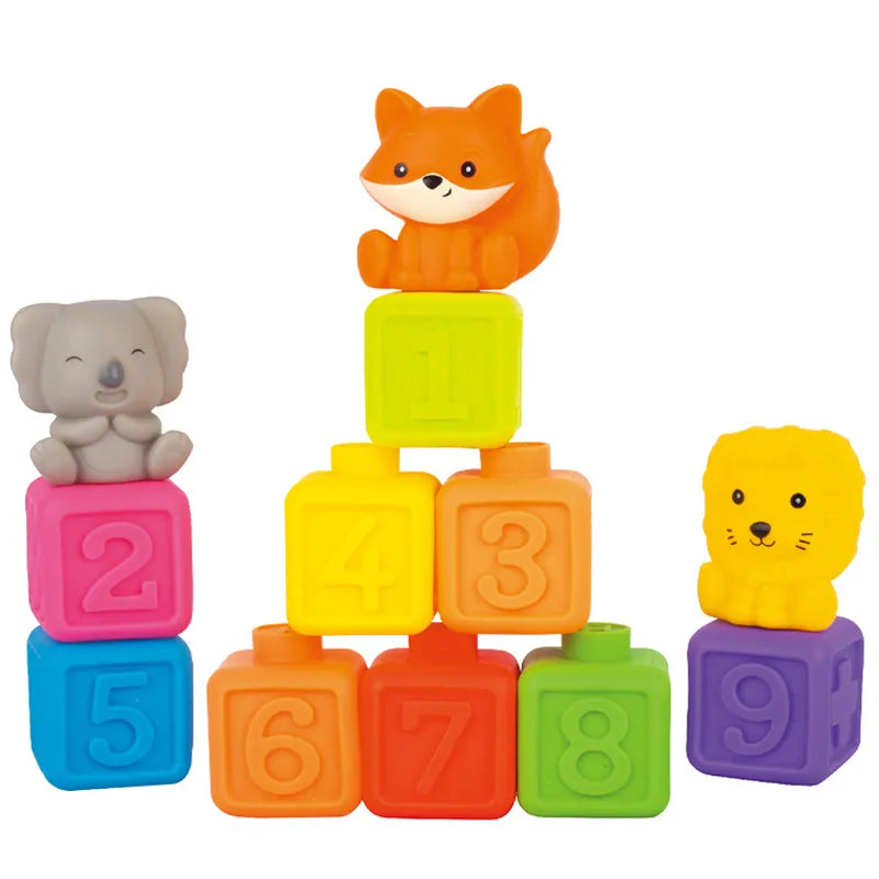 Cartoon Educational Building Blocks