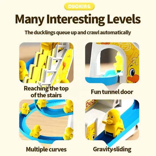 Climbing Stairs Musical Duck Slide Toy 🐥 - BEBE