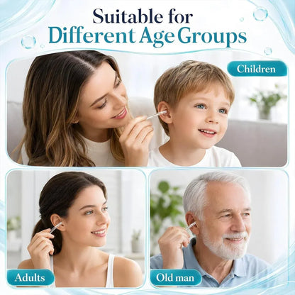 Baby Ear Cleaning Sticks, Soft Rubber Tip (24 Pcs)